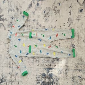 Gap Dinosaur Long Sleeve Snap Romper Jumpsuit